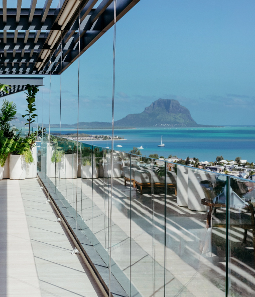 View from penthouse balcony